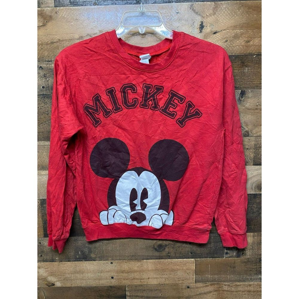 Disney‎ Juniors Mickey Pullover Sweatshirt Size Medium (7-9)